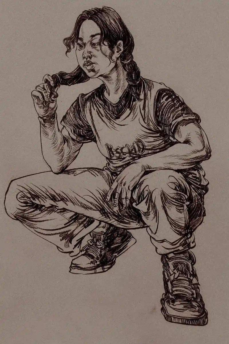 人宰杀羊,是人的错呢 还是羊的错呢#速写照片写生  - 抖音