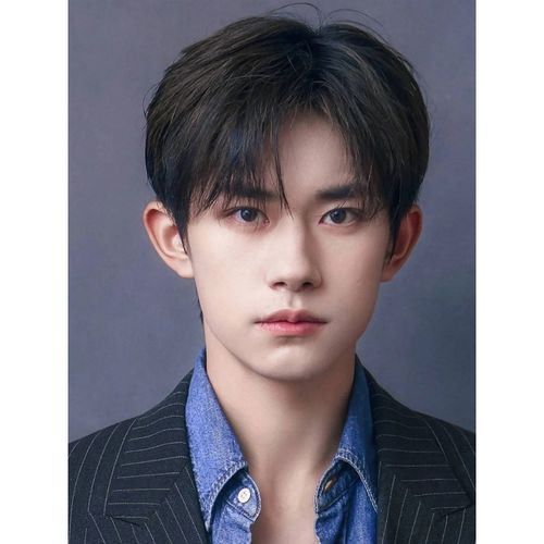 男士假发真人发丝中分韩版帅气假发男短发蓬松自然全头套式中分刘海