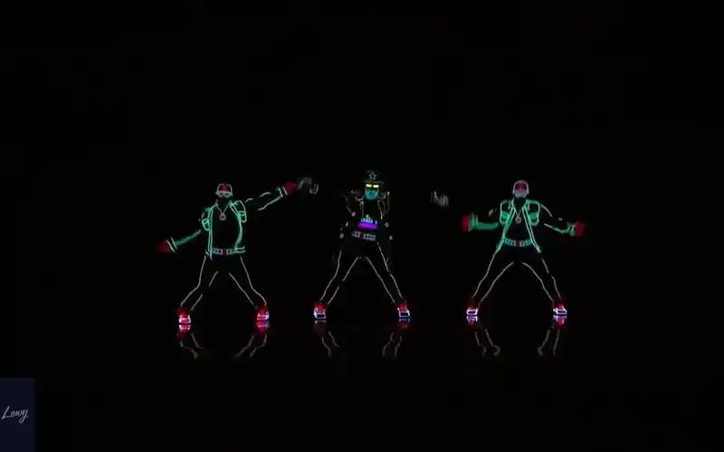 【美国达人秀】炫酷的荧光舞