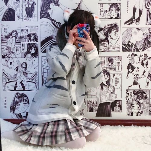 漫画墙纸卧室宿舍换装馆网红拍照日本黑白动漫海报壁纸 【拼接】壁画