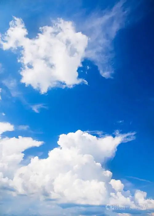 蓝蓝的天空和洁白的云朵照片-正版商用图片0c88dz-摄图新视界