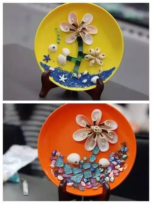 报名贝壳创意贴画亲子活动