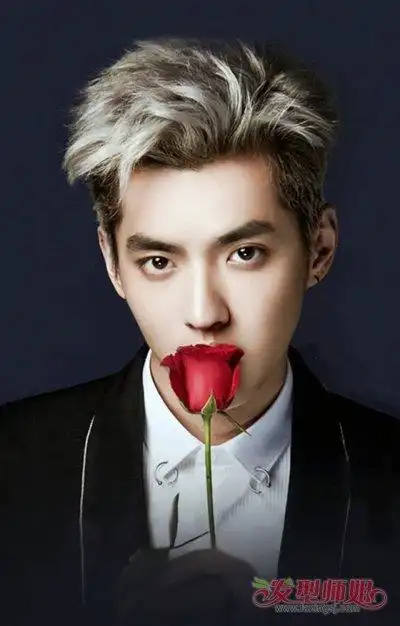 吴亦凡短发背头发型