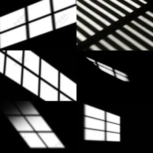 ps光线漏光光光光影投影阳光窗户效果叠加设计素材