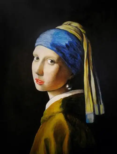 带着珍珠耳环的少女