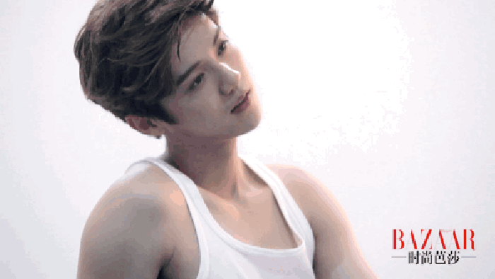 鹿晗gif歪头gif帅气gif明星gif