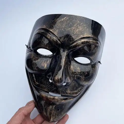 万圣节v字面具全脸男cos化妆舞会成人派对假面抖音恶搞电影万圣节北极