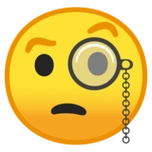 下载02用放大镜的脸的emoji表情大图