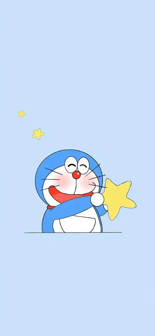 摘掉眼镜就能瞬间给这个世界打码啦!/机器猫 手机壁纸