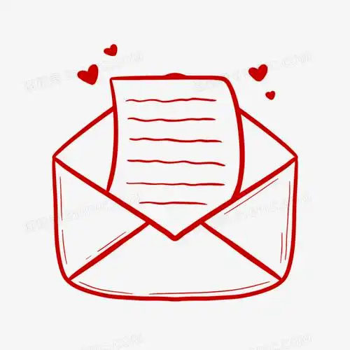 关键词:简笔简笔画情人节情书爱情信封信纸免抠装饰元素线稿图精灵为