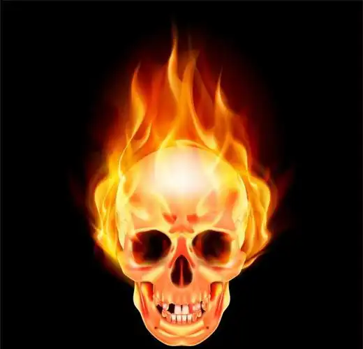 求超清的漫威火焰骷髅图片,谢谢