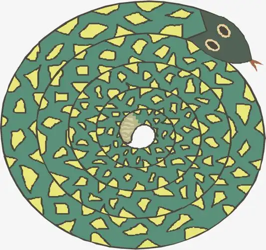 冬眠的蛇素材图片