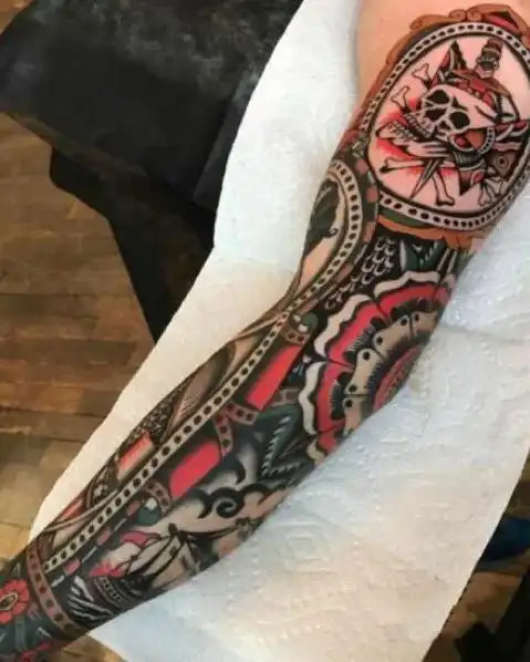 一组热爱纹身小伙伴超喜欢的花臂纹身3