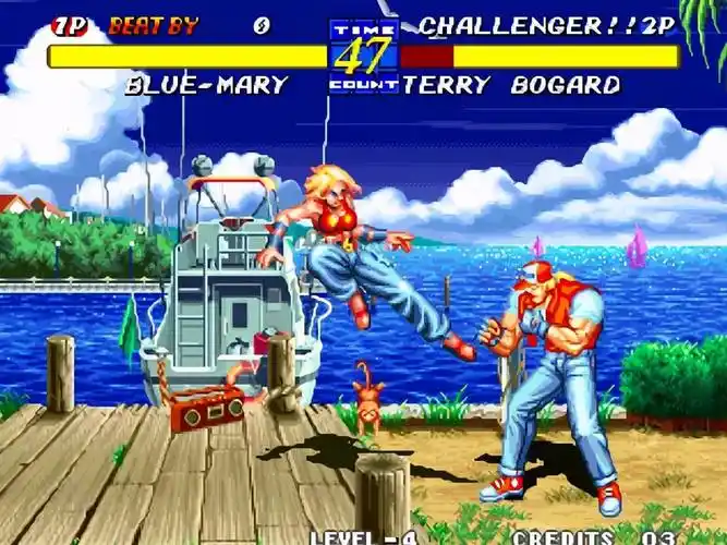 饿狼传说3超必杀技释放难度高这里的战斗系统做到了百搭