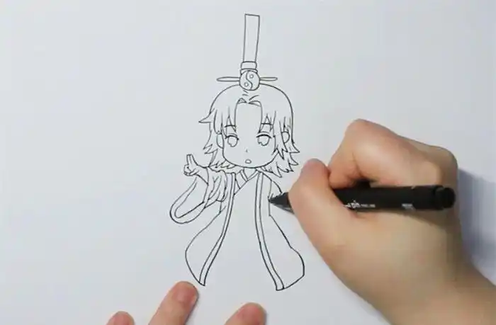 王权富贵q版简笔画