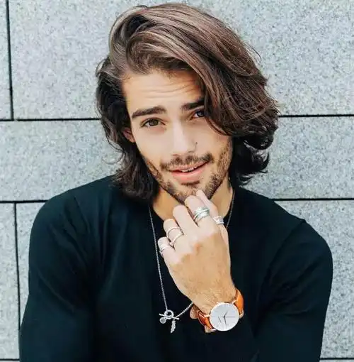 留齐肩长发的男人有多性感,中长发图片,发型图片