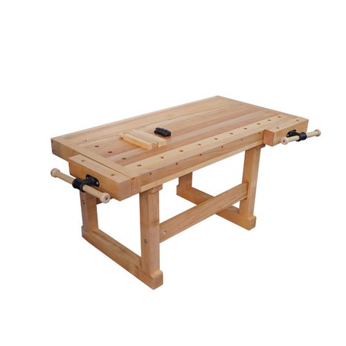 儿童木工桌幼儿园榉木木工桌木工创客教育实验室工具橡z胶木操作