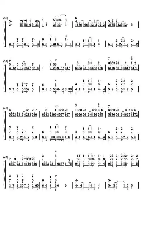 葛东琪《悬溺》钢琴简谱c调版_柏通乐器