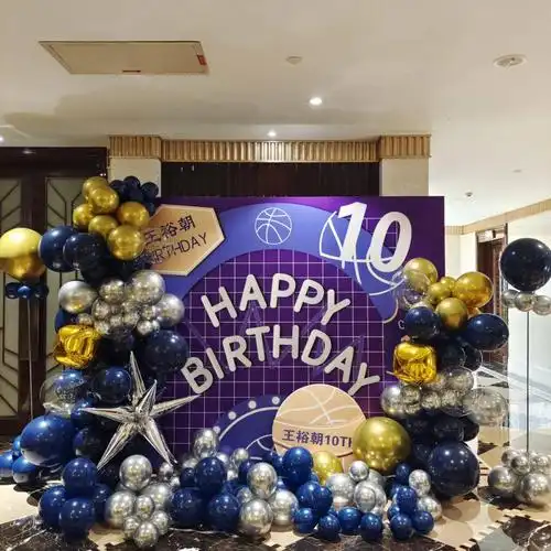男孩十岁生日宴篮球主题