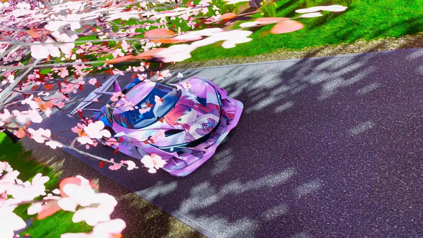 地平线4 的樱花又开了,你不回来看看嘛?#每一帧都是壁纸  - 抖音