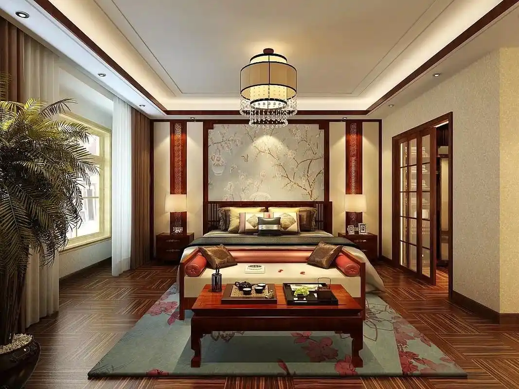 区党委大院100平米中式风格装修效果图