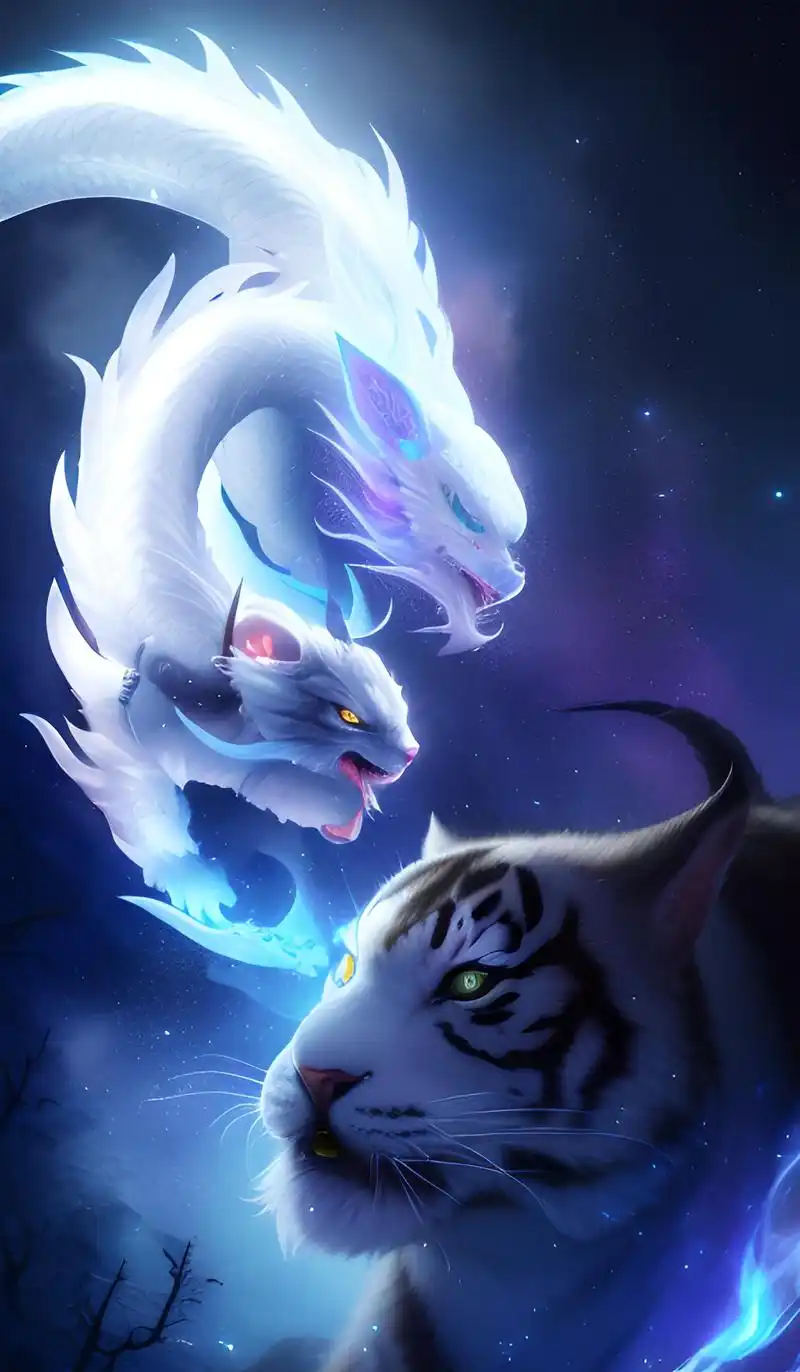 分享神兽龙虎系列手机壁纸4月11日第二季