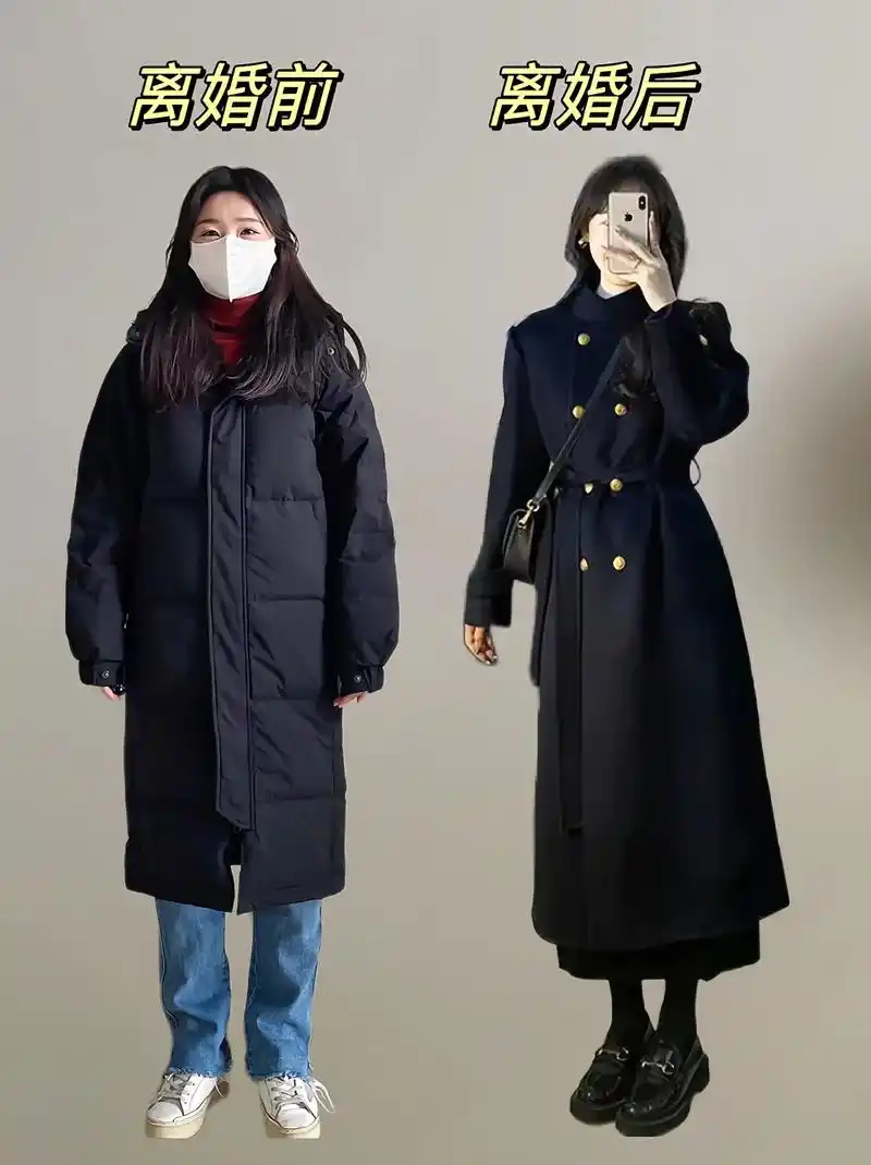 姐妹们终于找到一款既好看又保暖的黑色大衣