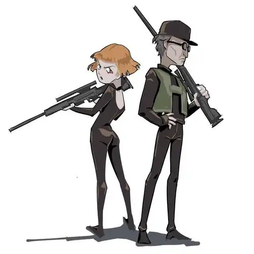 一直挺喜欢基安蒂和科恩,画一画～ps.画了两天突然进步了!