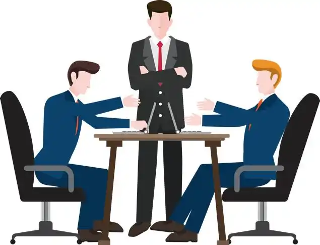 商务团队人物场景扁平化卡通png高清图片素材,ppt素材 - 51ppt模板网