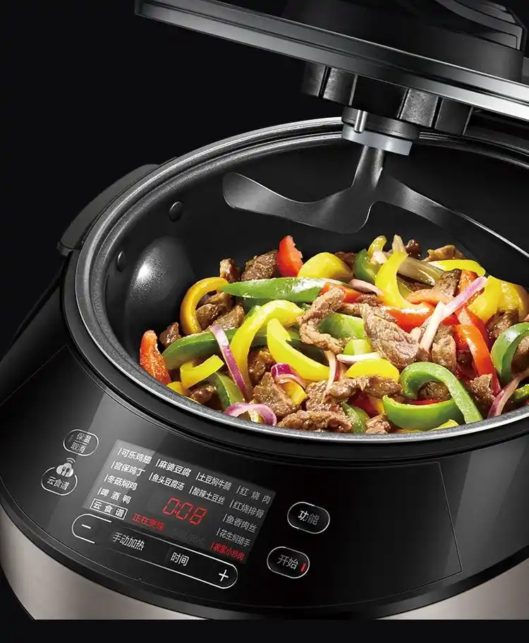 美的mideapy16s2自动炒菜机多功能电炒锅精控火候炒菜锅烹饪无油烟