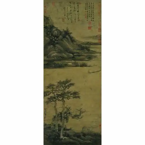 136《洞庭渔隐图》 吴镇(元) - 中国名画鉴赏语音讲解(一百三十六)