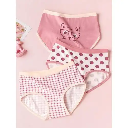 女童内裤棉平角儿童四角中大童小女孩三角小童短裤女宝宝小学生内裤