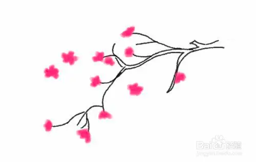 杏花简笔怎么画