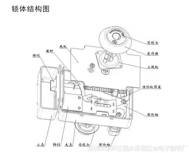 添固老式防盗门锁 外装牛头锁 室内门锁 一字片锁556锁