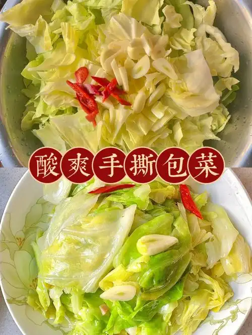 五分钟快手菜365道家常菜之酸辣手撕包菜