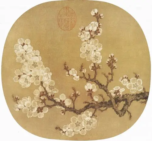 杏花图图片中的放大镜,支持鼠标滚轮缩放区域大小杏花图>西画