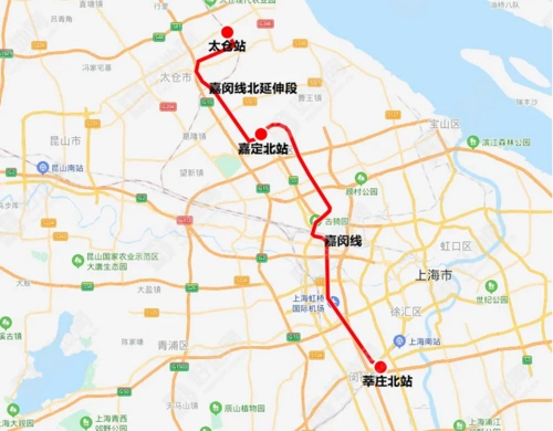 上海轨交嘉闵线将于明年启动建设,向北延伸至太仓