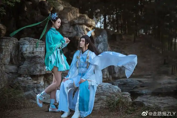 颜值太高!《仙剑奇侠传7》官方认证修吾&月清疏cos