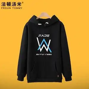 alan walker 同款连帽卫衣男女秋冬季加绒艾伦沃克百大dj大神外套