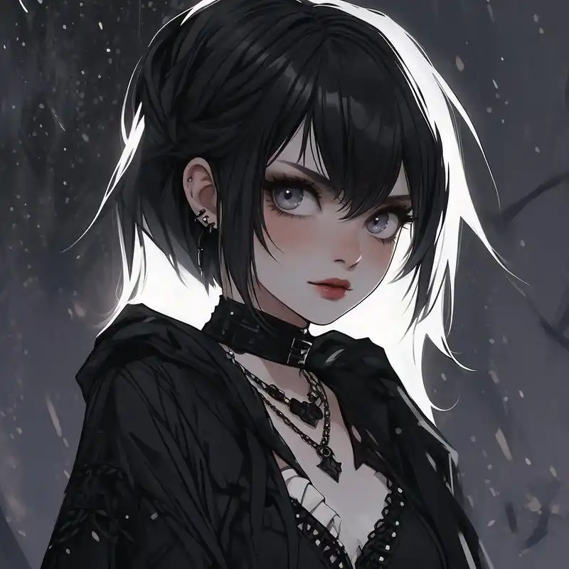 94动漫黑暗系女生头像94 探索动漫中的黑暗美学,这些黑暗系女生