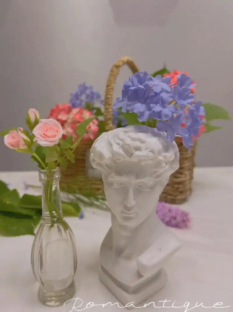 美图真是个好东西,加了滤镜更唯美了,这个小雕塑真不错,物美价 - 抖音