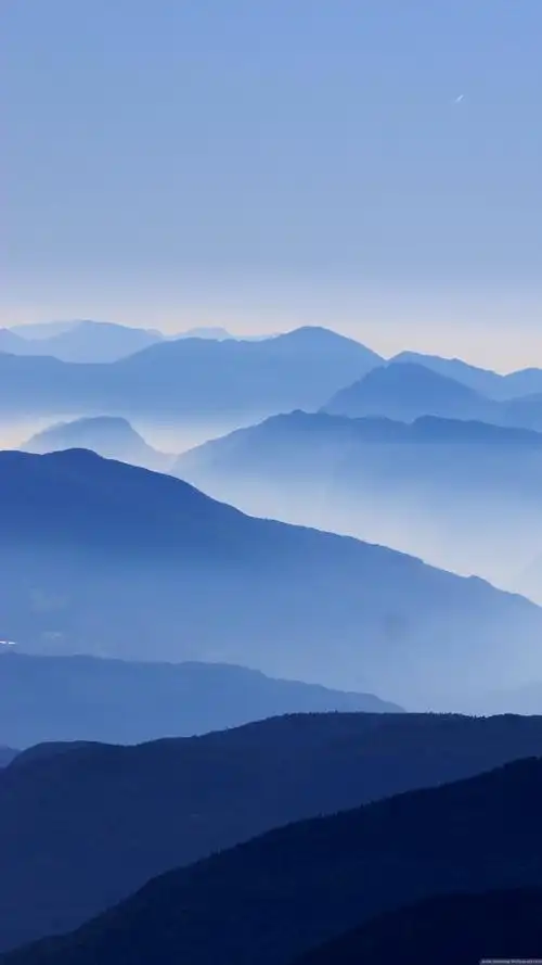 三星手机壁纸【1440x2560】samsung galaxy s6 蓝色 山岭