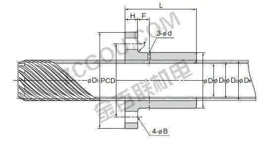 thkdcma25t梯形丝杠尺寸图纸