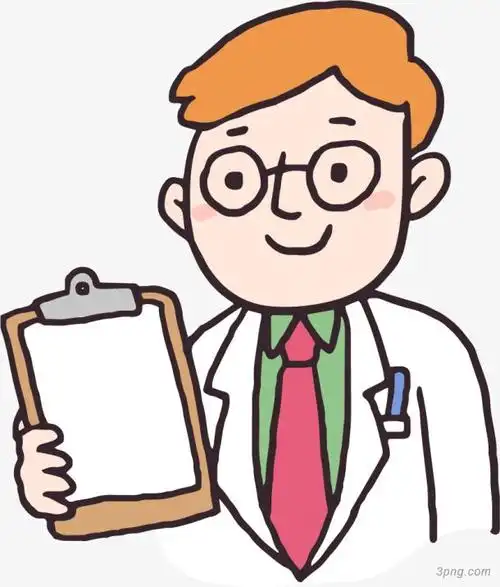 卡通医生观察病例人物png素材透明免抠图片-动植人物-三元素3png.com