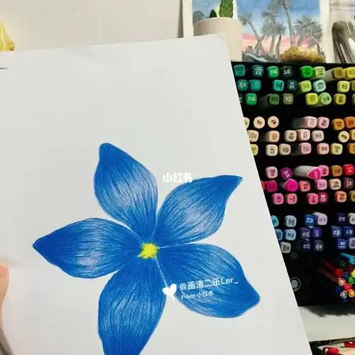 彩铅画入门  #彩铅花卉  #彩铅临摹适合初学者彩铅绘画 入门级彩铅