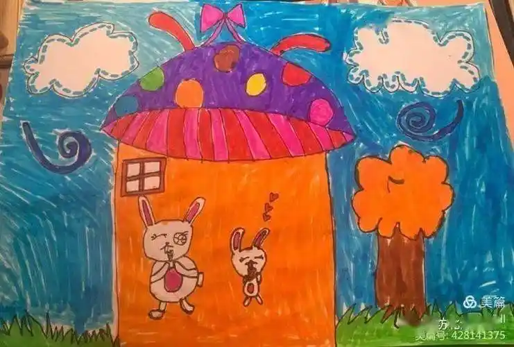 讲好防疫故事一年级画中画作品展