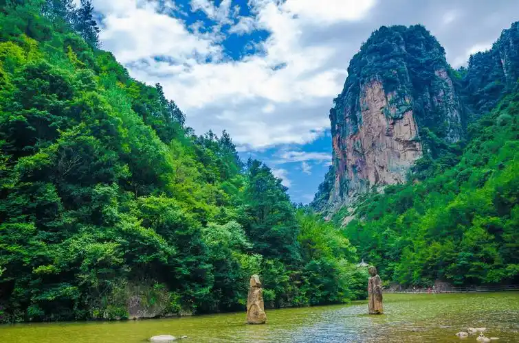 浙江天台有处仙谷拥有原生态的山水美景被誉浙东最美峡谷