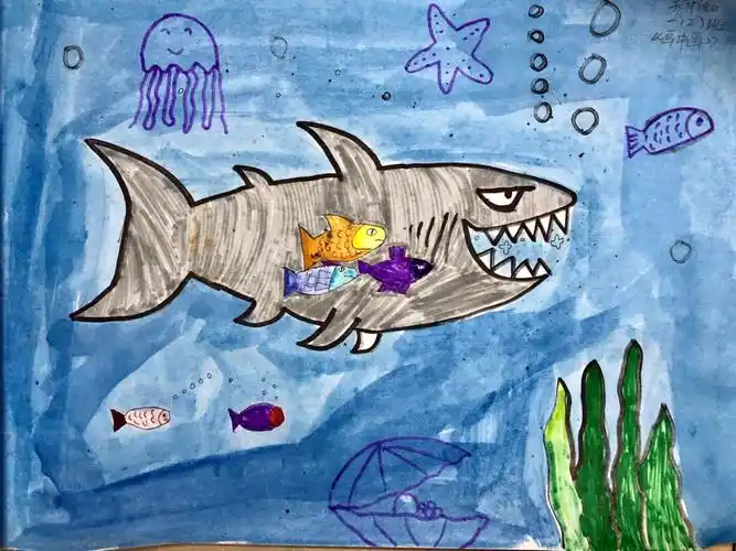 一年级美术作业《画中画》作品集