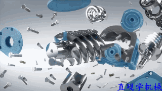 【德蒙技术组】螺杆式压缩机工作流程图解