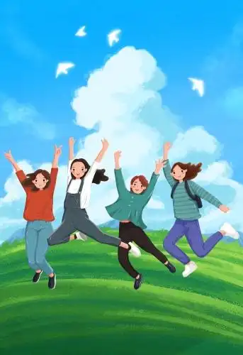 朝气蓬勃的青年们 青年